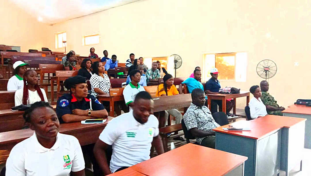 A cross section of students at the event