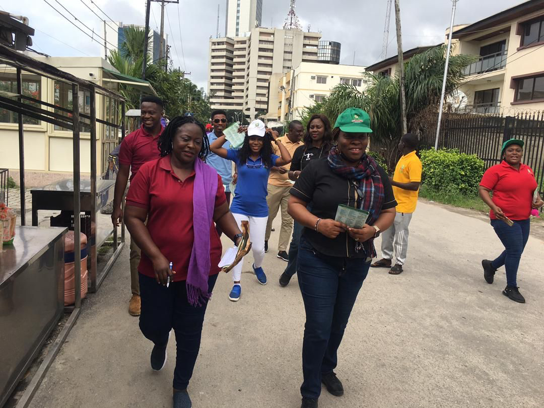 Dr. Alero Akujobi (Left) leading the advocacy team