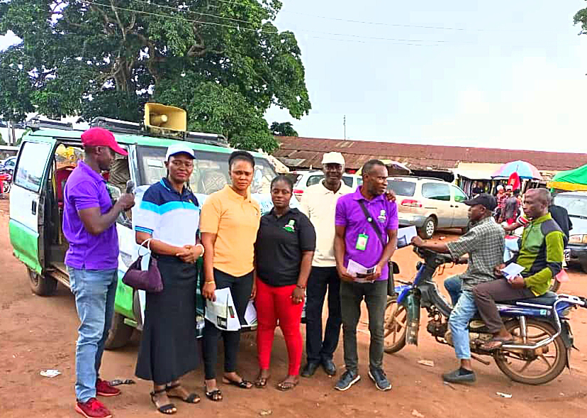 Owen-Sogolo (2nd Left) posing with members of her advocacy team during one of the outings