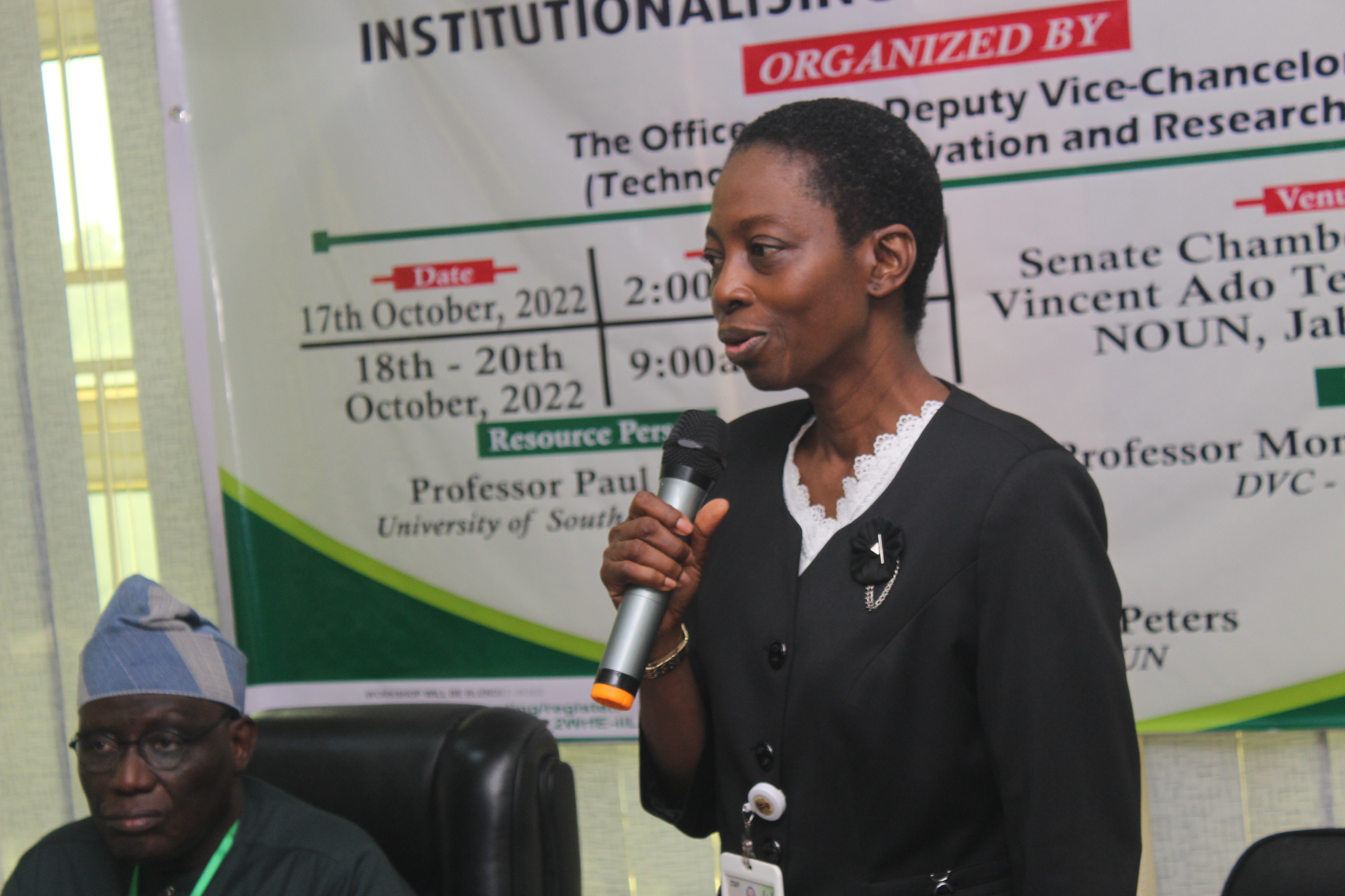 DVC-TIR, Prof.Monioluwa Olaniyi delivering her address