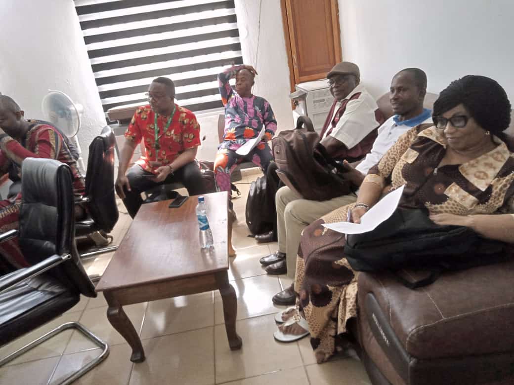 Cross section of subject officers being briefed by Prof.Osuji