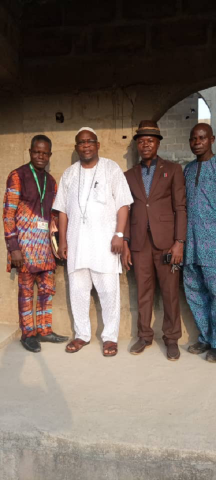 L-R: Ag:Director ,Mr Ayokunle Ola ,HRH Olu of Yewa Land,Rev.Akindele Matthew,Dr.Hamed Adeyanju