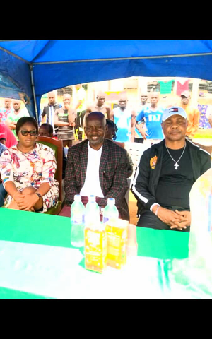 Director, Port Harcourt Study Centre,Dr.Nnenna Chileans (1st Left), the comptroller of corrections,River State Command,Mr.Felix Lawrence (1st Right),at the event