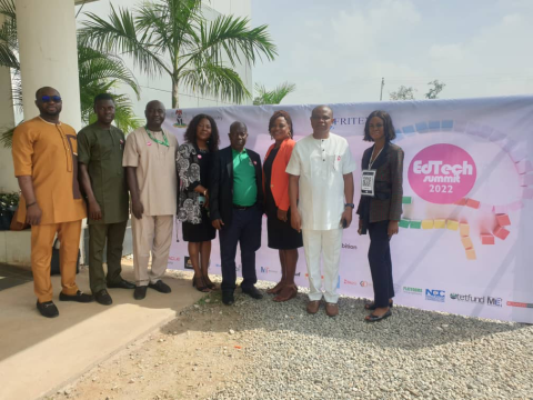 L-R:Mr. Adebowale Akinfaderin, Dr. Lukeman Bello, Prof Kolawale Lawal, Grace Egenti, Prof Ibrahim Salawu, Dr. Vivian Nwaocha, Dr. Samuel Awolumate and Priscilla Ajibola Momodu