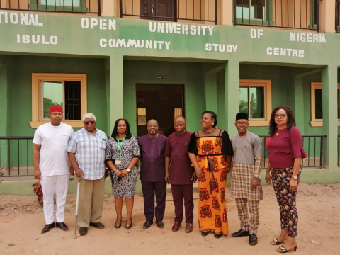 NUC team tours Isulo Community Study Centre - NOUN