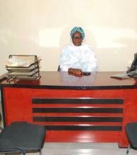 Dr. Rabiat A. Lawal in her office 